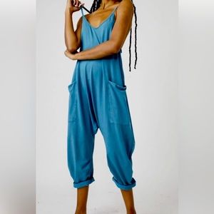 HOT SHOT BAGGY (like free people) Blue Jumpsuit